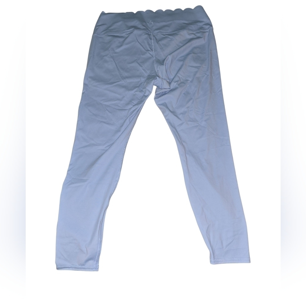 Womens JoyLab Sky Blue High Rise Leggings, Scalloped Waist, XXL, NWT!!! - Picture 2 of 3
